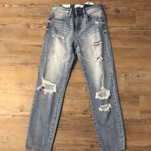 High Rise Relaxed Crop Jeans